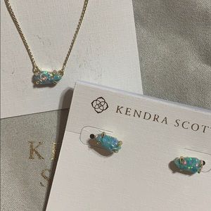 Kendra Scott Jayde Necklace and Jillian Studs